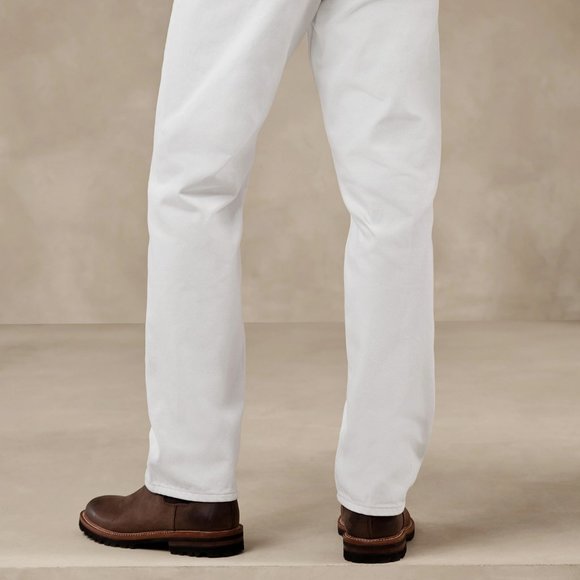Banana Republic The 90S Straight Jean size 32R White - Picture 7 of 7